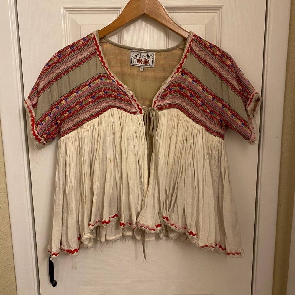 Ophelia Moon Embroidered Top